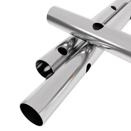 Труба перфорированная AISI 304 25,0x1,0 зерк.    под трубу 12мм